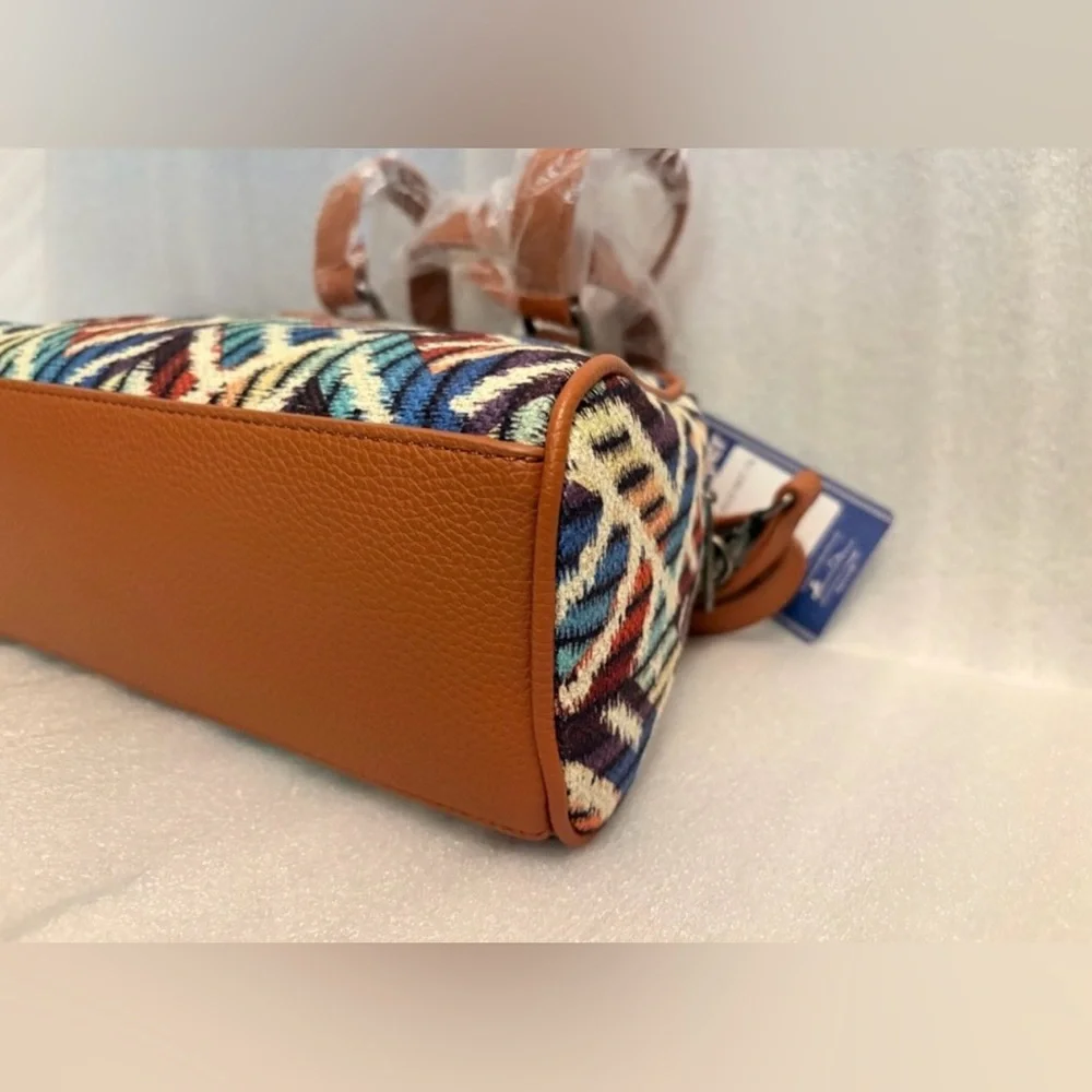 Wrangler Western Aztec Tapestry Satchel Crossbody Bag NWT Boho Rodeo - Picture 7 of 13